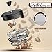 Utopia Kitchen 34 Ounce 1 Liter French Press Coffee Maker, Tea Maker, Travel Coffee Presses, Heat Resistant Thickened Borosilicate Coffee Pot for Camping Travel Gifts, Black Pack of 1