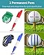 Uniclife 4-8 PCS Golf Ball Liner Template Linear Alignment Kit für Putt Ball Marking Tools mit maximal 4 Golf Ball Line Drawing Marking Stencils und 4 Bunte Marker Pens
