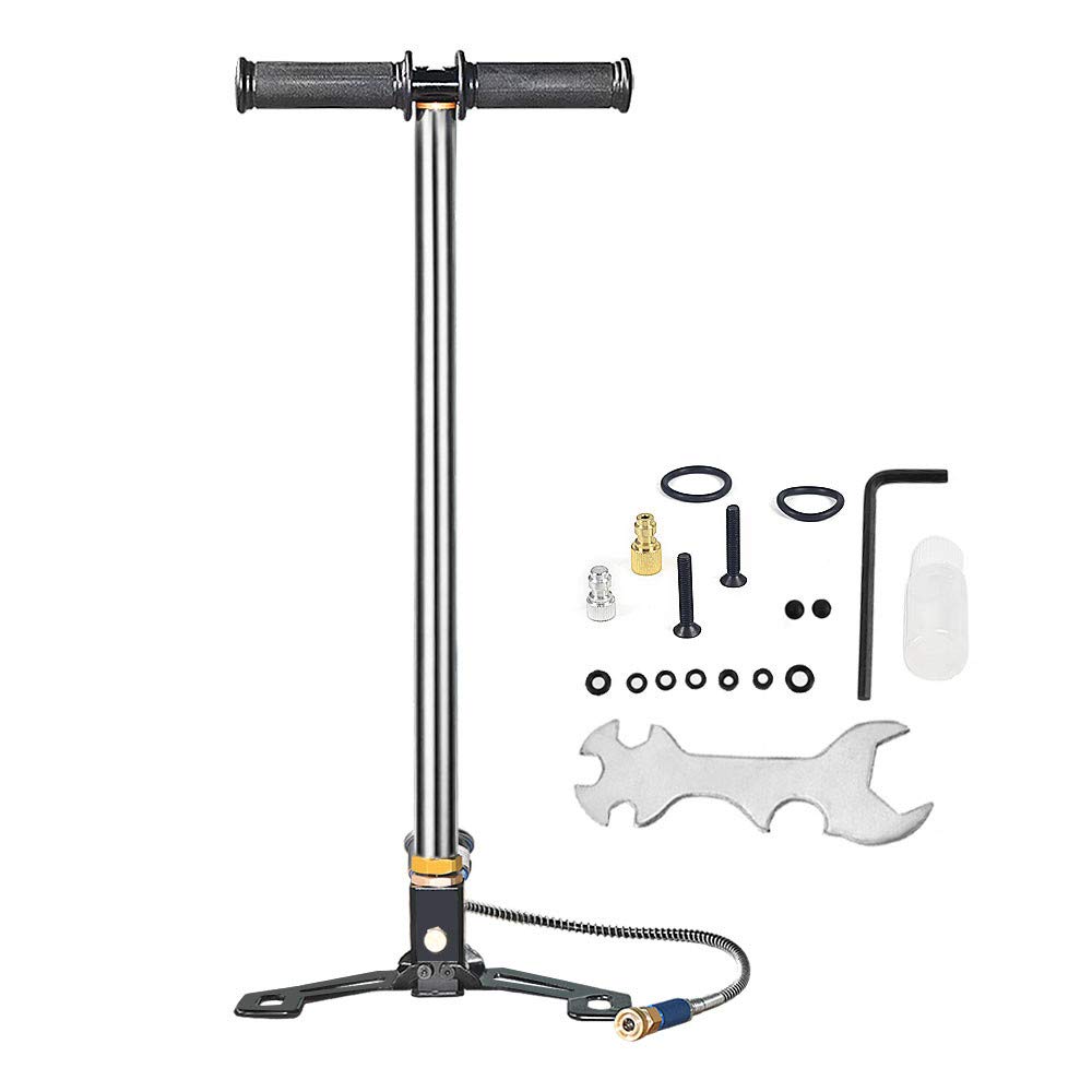 DASKOO 4500psi/30MPa Handpumpe Tragbare PCP Luftpumpe für PCP Luftgewehrboot Reifenbal