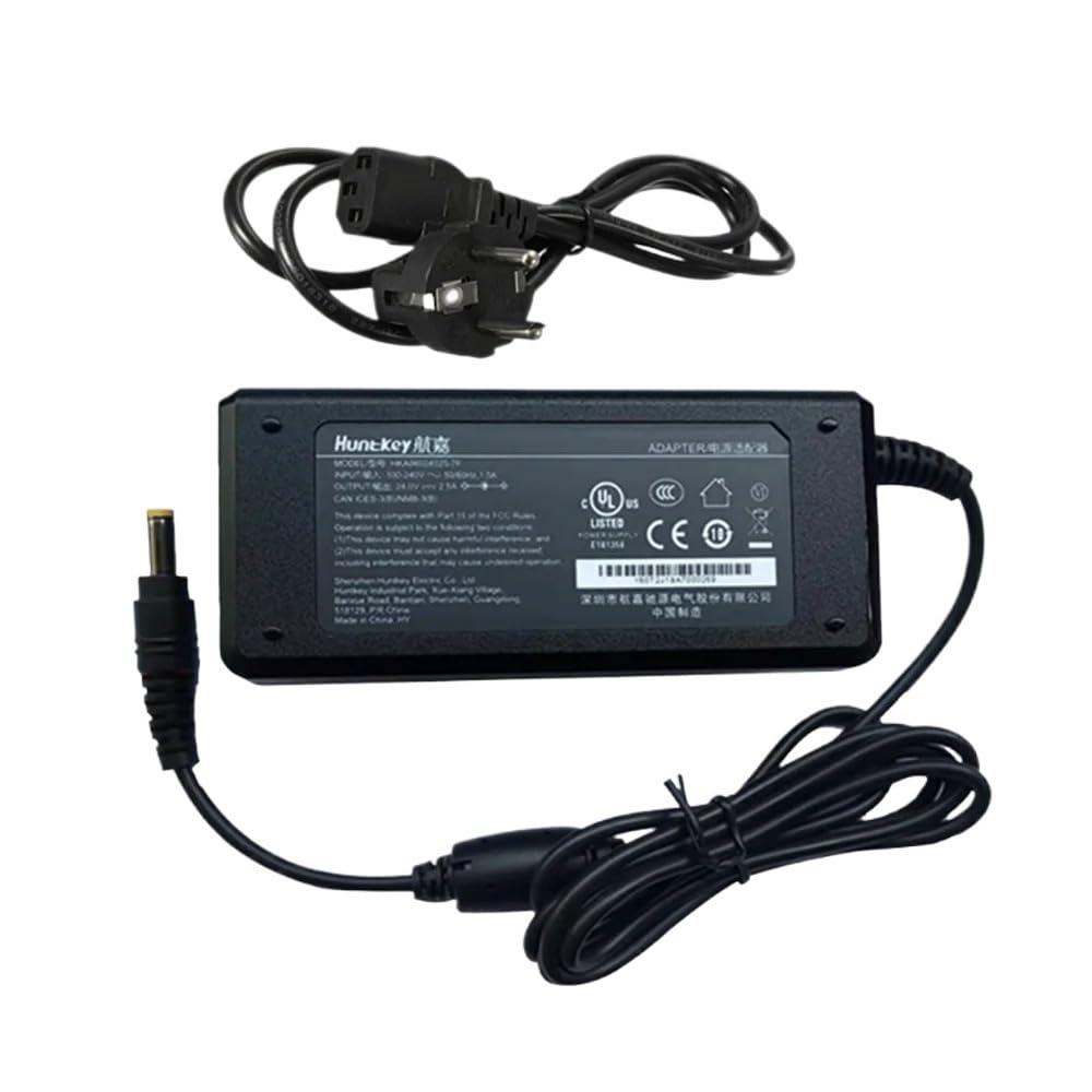 Cargador Huntkey 24V para mantener tu Monitor de Teletrabajo siempre Activo