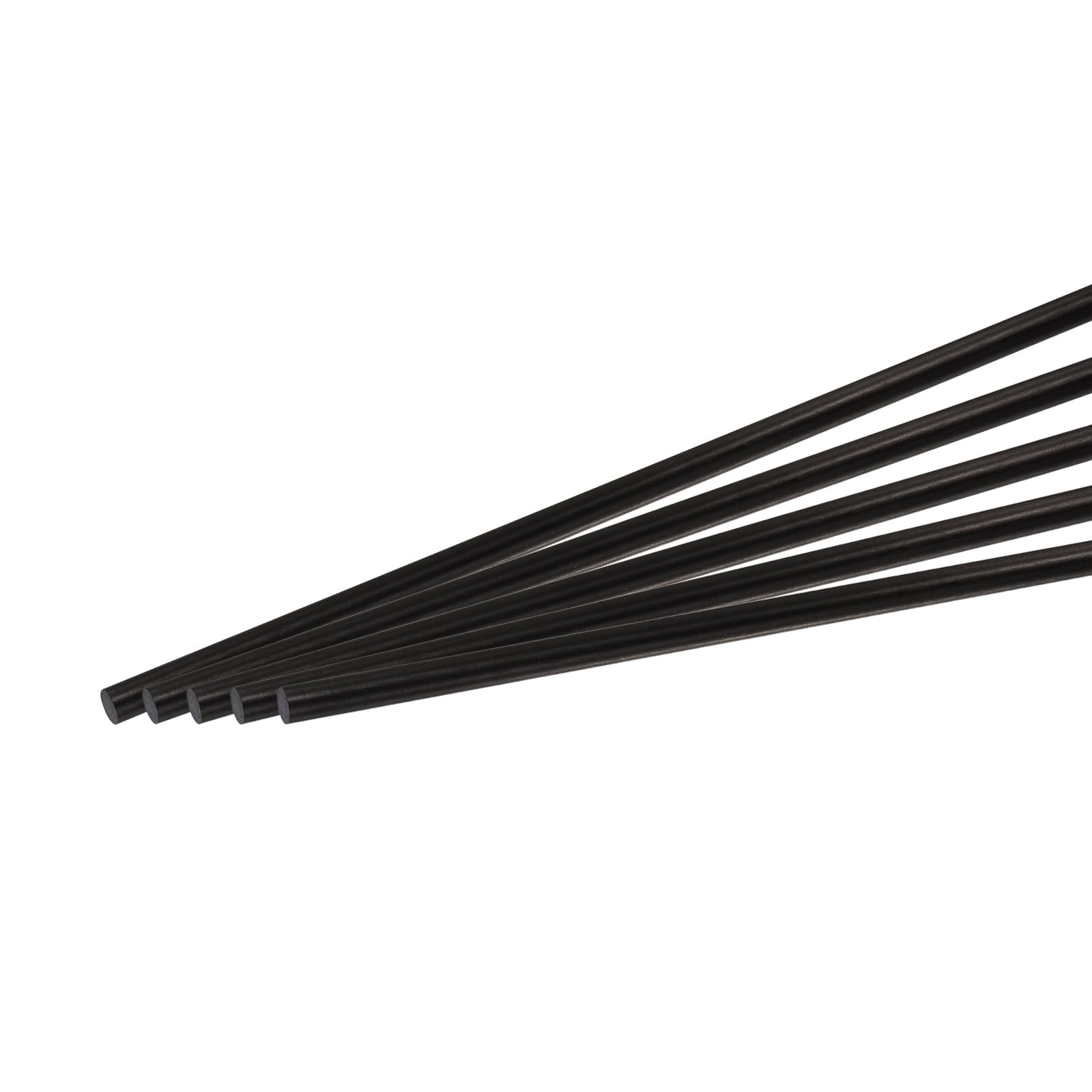 QUARKZMAN 5 Pièces Barre en Fibre de Carbone, 9mm x 300mm Tige de Carbone pour Avion RC, Bricolage, Cerf-Volant, Tube d'Aile de Quadricoptère, Réparation de Bras