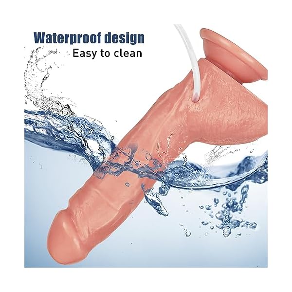 Realistischer Dildo mit Squirting Wassersprüh funktion Layer Dildo G-Punkt riesen Penis mit starkem Saugnapf Sexspielzeug für Frauen Männer Real Dong Anal Plug Penis 22cm – Bild 7