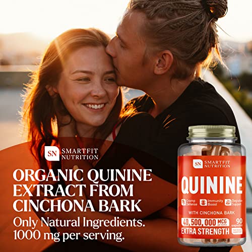 Mullein Leaf Extraсt & Quinine Capsules Bundle - Lung Cleanse & Cramp Defense - Made In The Usa #TOP4