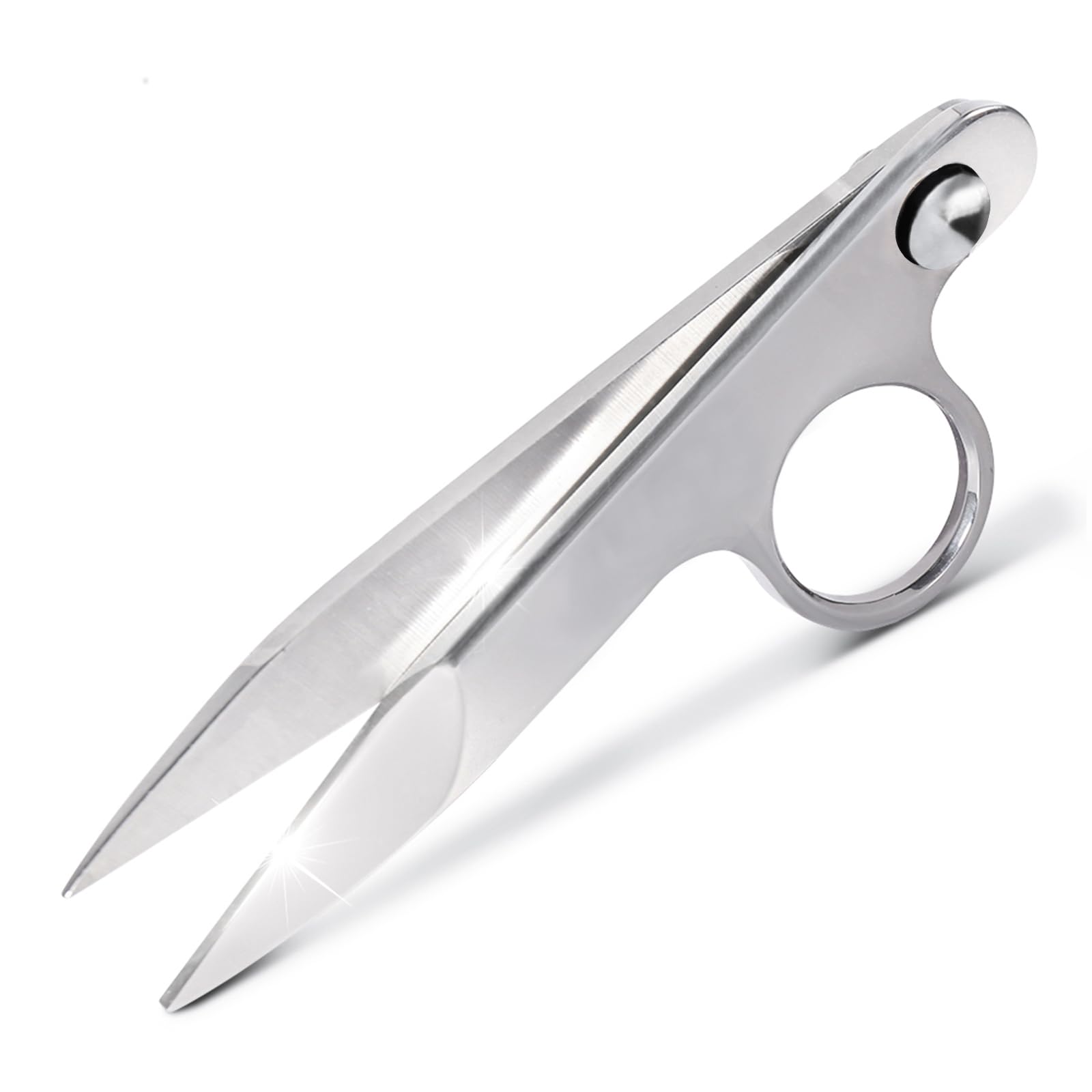 Newness Thread Snips, Sewing Snips with Protective Plastic Sleeve, Mini Small Snippers Shears Trimming Nipper Clipper for Variety of Material, Fishing Line, Fabric, DIY, Yarn Scissors, 4.72 Inch Long
