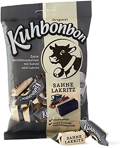 Kuhbonbon Crème Réglisse Bonbons au Caramel 200 g