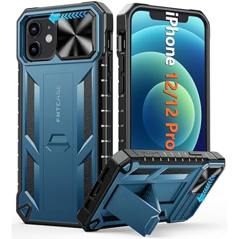 FNTCASE Rugged Military Grade iPhone 12 Case Cover