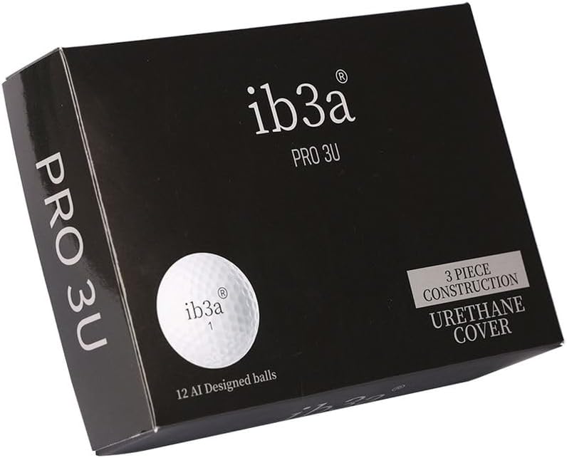 ib3a PRO 3U Golf Balls, Premium Tour Performance, Maximum Distance, Ultra-Soft Feel, Tour-Level Control & Spin, 3-Piece Urethane Cover, Designed for Serious Golfers