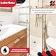KOTARBAU® Bodenablauf 50 mm Abflussgitter Edelstahl quadratischer Duschrinne Duschablauf Bodenrinne Weiß 100 x 100 mm