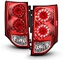 VIPMOTOZ For 2011-2020 Dodge Grand Caravan Minivan Red Lens OE-Style LED Tail Light Lamp Assembly Replacement Pair Driver & Passenger Side Set