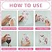 CREATCABIN 5 Sheets Pink Rub On Transfers Bow UV DTF Cup Wraps for 16OZ Glass Cups Bowknot Cherry Heart Flower Waterproof PVC Bottle Wrap Decal Transfer Stickers for Friends Besties 4.33x9.44 Inch