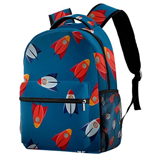 Sac à dos de voyage avec porte-bouteille et motif raton laveur amusant
