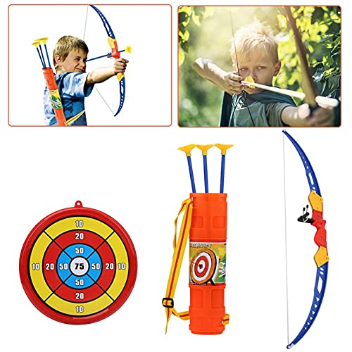 Weiyirot Brinquedo esportivo de plástico infantil, brinquedo de tiro com arco, brinquedo de arma de