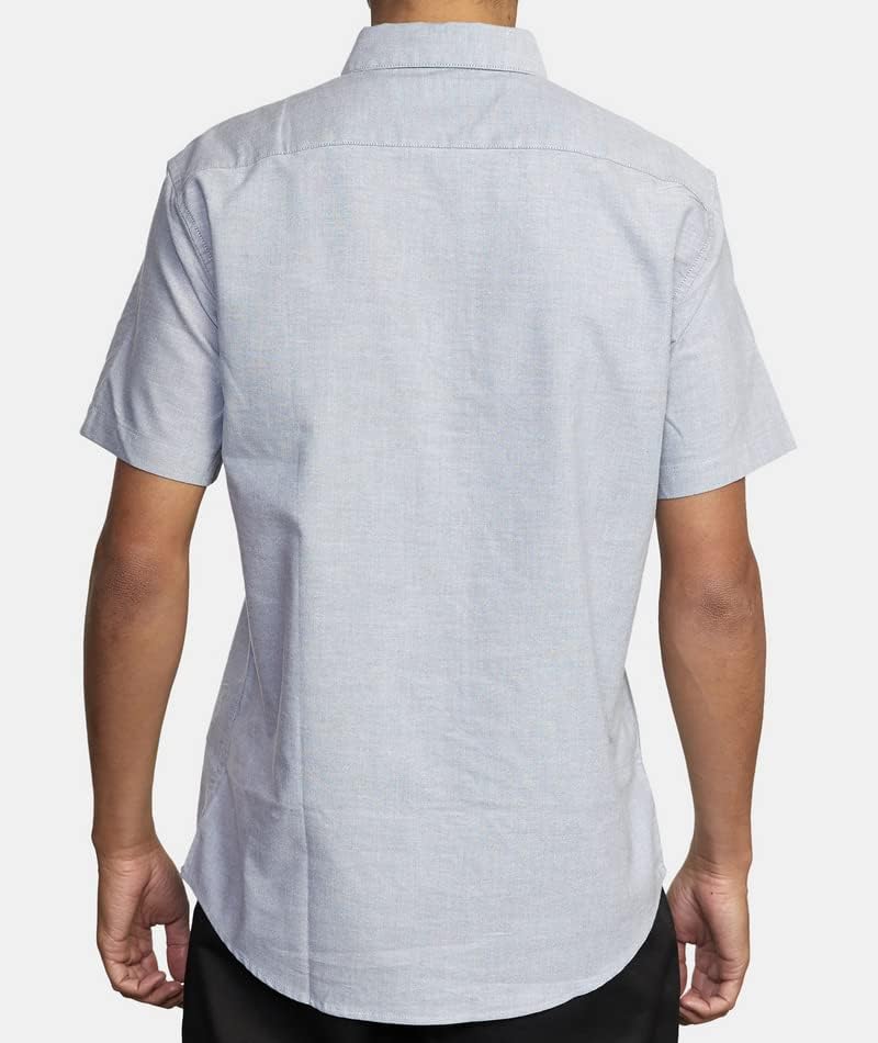 RVCA Mens Thatll Do Stretch Short Sleeve Woven Button Front Shirt - Image 4