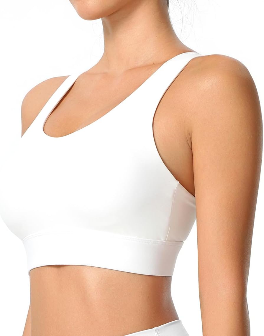 High Impact Sports Bra for Women - Criss-Cross Back, Molded Cups, Hook and Eye Closure - High Support Running Bra - Image 3