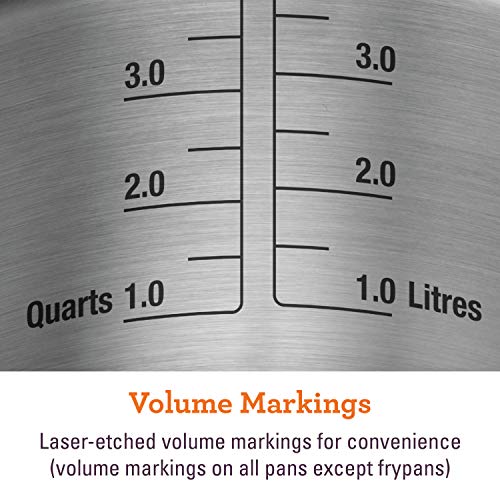 Breville 32067 Thermal Pro Stainless Steel Sauce Pan/Saucepan with Lid, 4 Quart, Silver, 18/8, 3.79 liters - Image 5