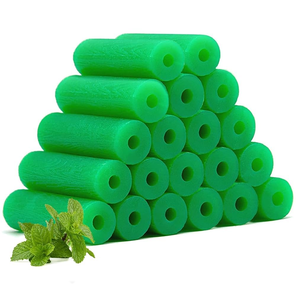 20 Pieces Aligner Chewies, Orthodontic Dental Chewies Resuable Aligner Tray Seaters Chewies Retainer Chewies Teeth Straightening Kit for Aligner Chompers Aligner Trays Seater Mint Scent (Green)