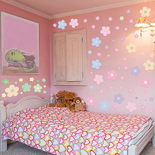 Hotop pegatinas florales decorativas para habitación 128 piezas miniatura 4