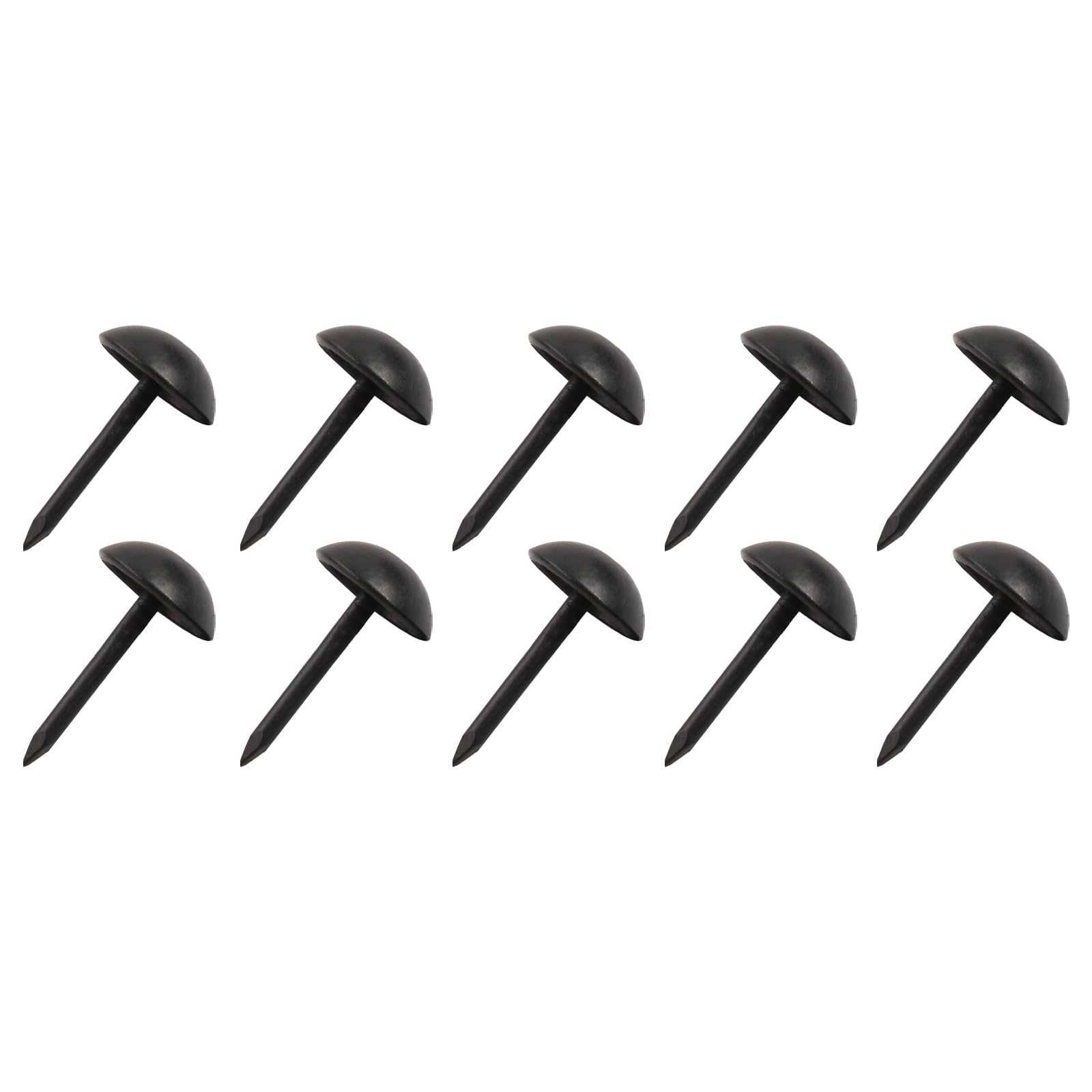 200 Punaises Décoratives Tête Ronde 7mm Noir - Clous Meuble DIY Fixation Décoration