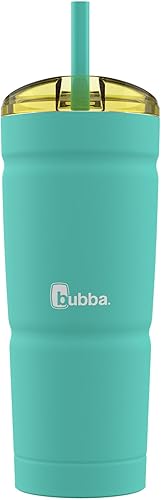Bubba Envy S - Vaso aislado de acero inoxidable con popote  frío 18 horas  Caliente 6 horas  Se adapta a portavasos  Fácil de limpiar  Sin BPA, 24