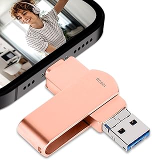 Photo Stick 128gb Flash Drive,Photostick USB 3.0 Flash Drive for Phone 4 in 1 Photo Transfer Stick,Photo Stick for Android Phones External Storage,Memory Stick for Phone/Pad/Computer/Laptop/OTG