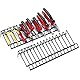 Mayouko Zangen-Organizer-Regal, 2-teiliges Set, Größe je Regal: 38 x 14 x 6,3 cm mit 15 Schlitzen, insgesamt 2 Regale mit 30 Schlitzen.