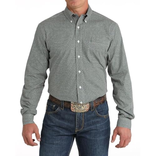 Cinch Men's Green Modern Fit Button Down