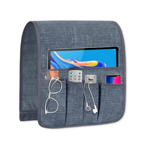 Couch Caddy Remote Control Holder Armchair Caddy for Recliner 5 Pockets