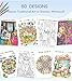 TOYSKY Coloring Books for Adults Relaxation Set of 3,Color by Number Adult Coloring Books Sprial Bound, Relieving with 60 Mandalas Animals Flowers and Cartoons,Gift for Women