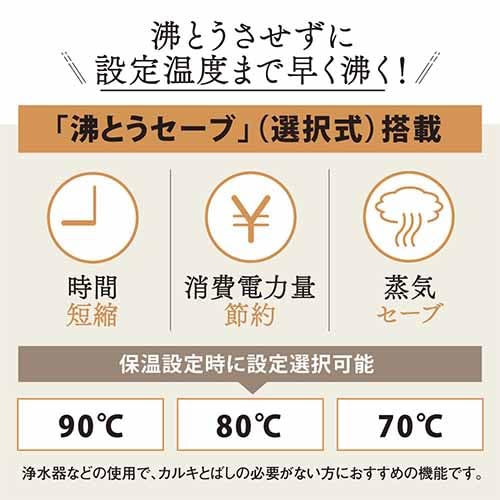 象印マホービン 象印マホービン 電気ポット 2.2L ホワイト CV-GV22-WA の商品画像 6