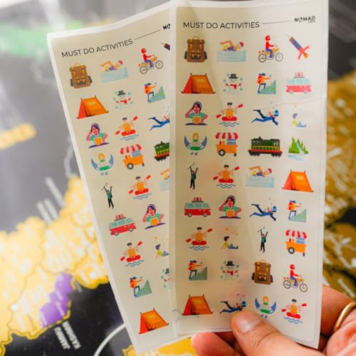 Image of India Travel Scratch Map | Travel Gifts | Travel Journal Altrenative