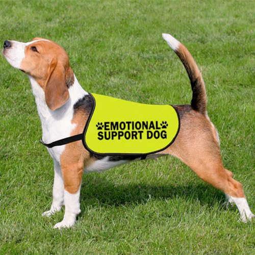 Hundeweste mit emotionaler Unterstützung, ESA-Service, Hunde, Spazierengehen, Slogan, Warnweste (Emotional Large)