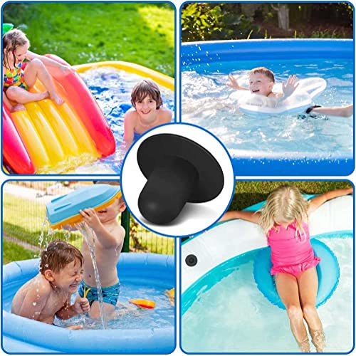 NT-ling Pool Plug Strainer Stopper,4Pcs Pool Wall Plug Replacement,Swimming Pool Filter Pump Strainer Hole Plug Stopper Pool Plugs,Pool Filter Pump Strainer Hole Plug Stoppers Pool Plug,Blue/Black - Image 2