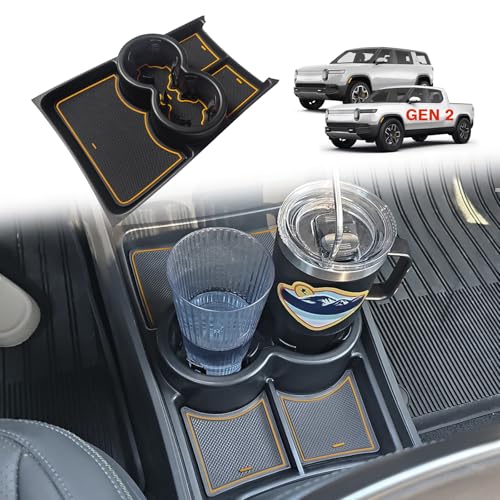 Plateau de rangement Rivian R1T R1S 2025 BestEvMod pour console inférieure