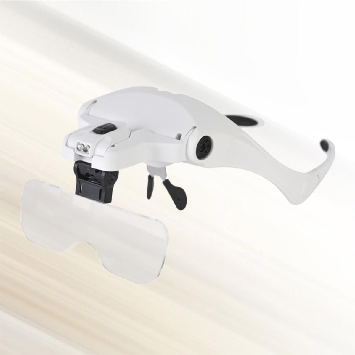 Watch Repair Magnifier Glasses with LED Light and Interchangeable Lenses