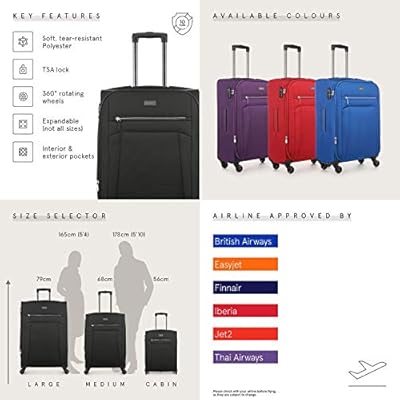 marcus siro cabin suitcase 56x45x25cm