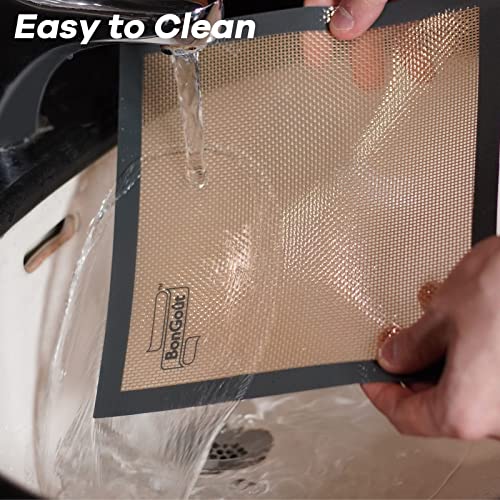 Non-Slip Silicone Pastry Mat 3 Set Of 1 Quarter + 1 Round & 1 Square Silicone Mats For Baking Mat Food Safe Tray Liner #TOP5