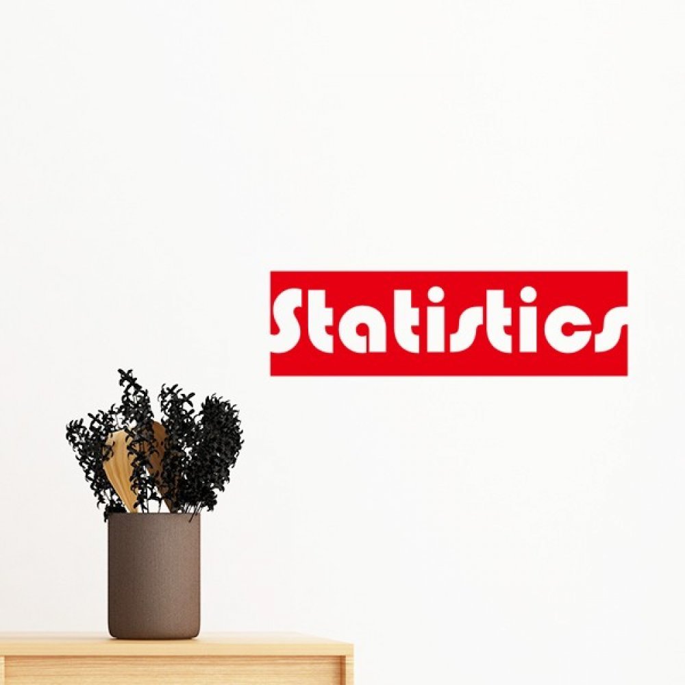 Sticker mural rouge de 80cm amovible pour décorer facilement un bureau