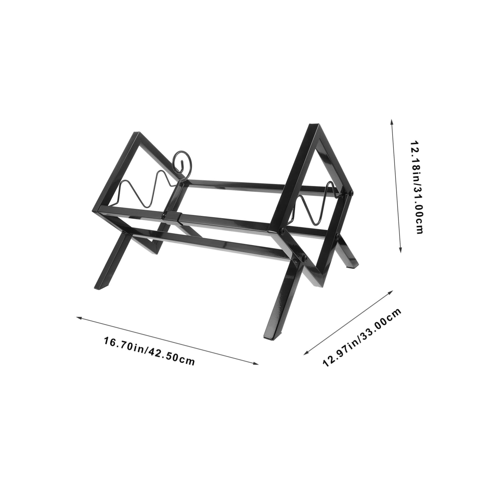 Porta Vinile da Scrivania in Metallo Nero, Organizer Capiente | Espositore per Album e Cd, Uso Desktop e Casa, Struttura Ordinata per Libri e Forniture Ufficio