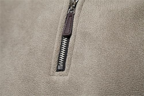 Men'S Turtleneck Fleece Sweater Half Zip Long Sleeve Warm Casual Daily Men'S Top4