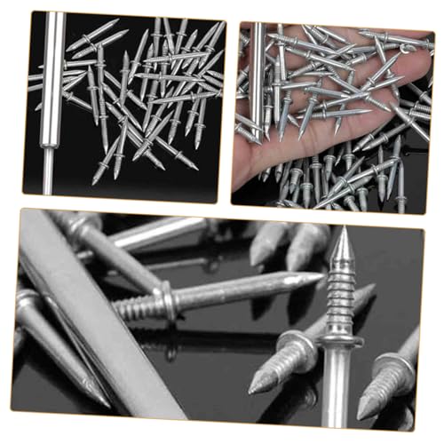 Set de clavos para colgar cuadros de doble cabeza sin costuras para instalación fácil, reparación del hogar y fijación de muebles miniatura 4