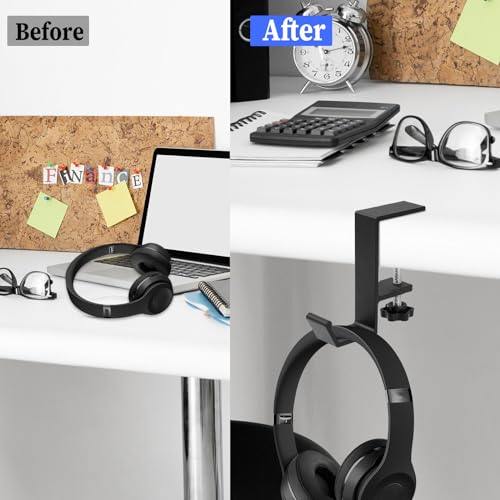 Jeffdad Hoofdtelefoonhouder, hoofdtelefoon, hoofdtelefoon, bureau, gaming-headset, sleutelhouder, zakken (enkele laag) - Afbeelding 7