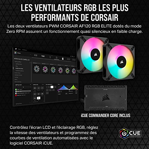Corsair iCUE H100i Elite LCD XT 240 mm Neuf - vue 10