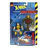 x-men flashback 1997 Hergestellt im Jahr 1997 Marvel Comics Year 1997 X-Men Robot Fighters 4-1/2 Inch Tall Action Figure - WOLVERINE with Sabretooth Droid