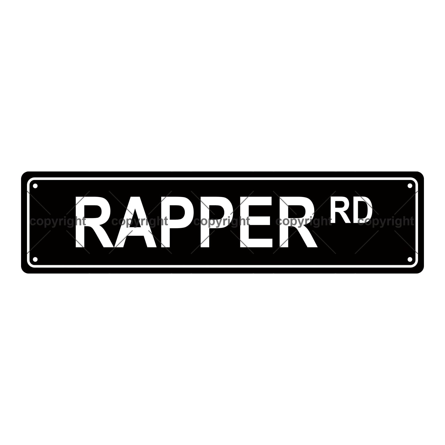 Rapper RD Occupation Metal Tin Street Sign Bar Cafe Garage Cave Home Room Wall Bathroom Farmhouse Garden Porch Patio Decor,4x16 Inch
