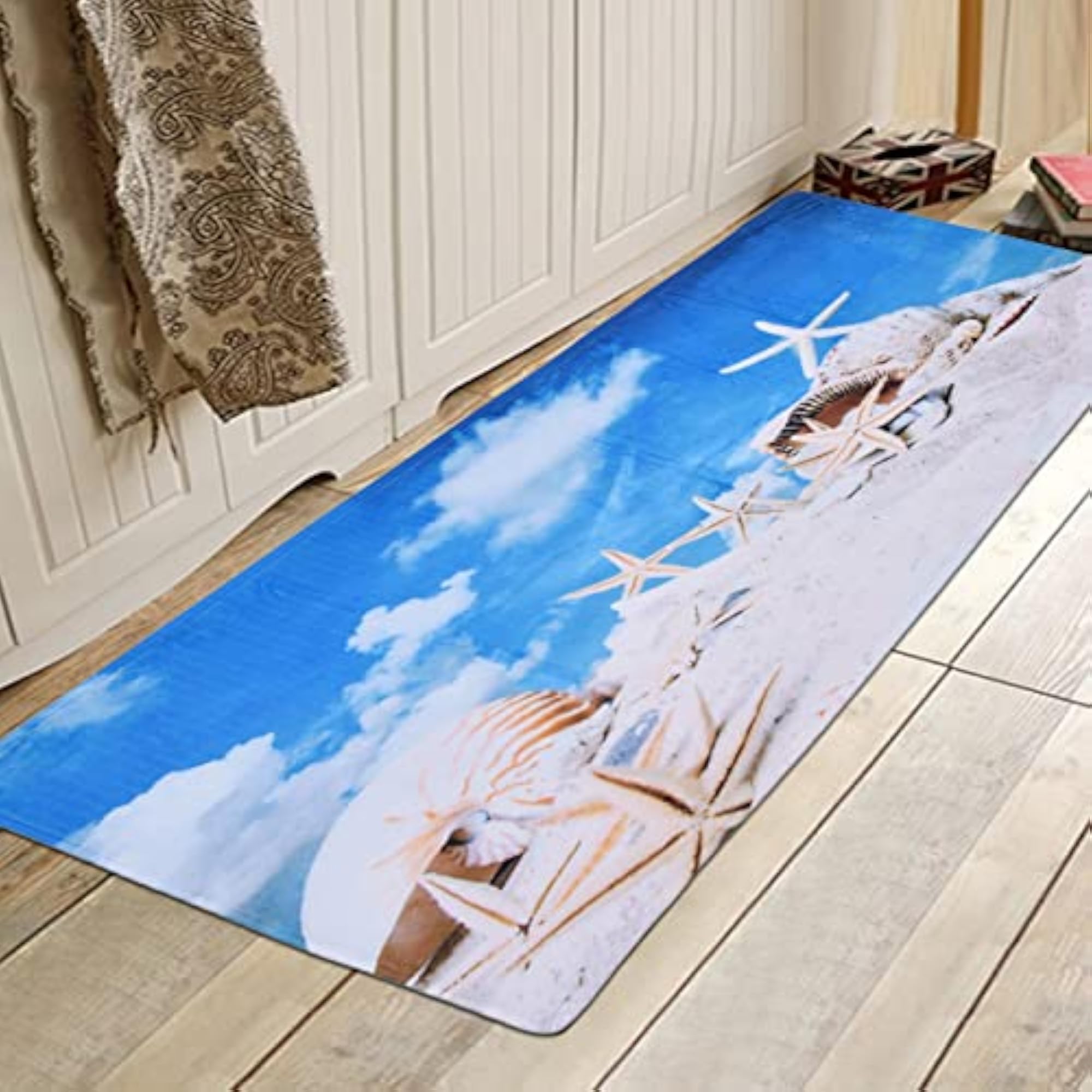 SIK Decorative Home Carpet, Anti Static Breathable Elastic Mat, 40x60cm