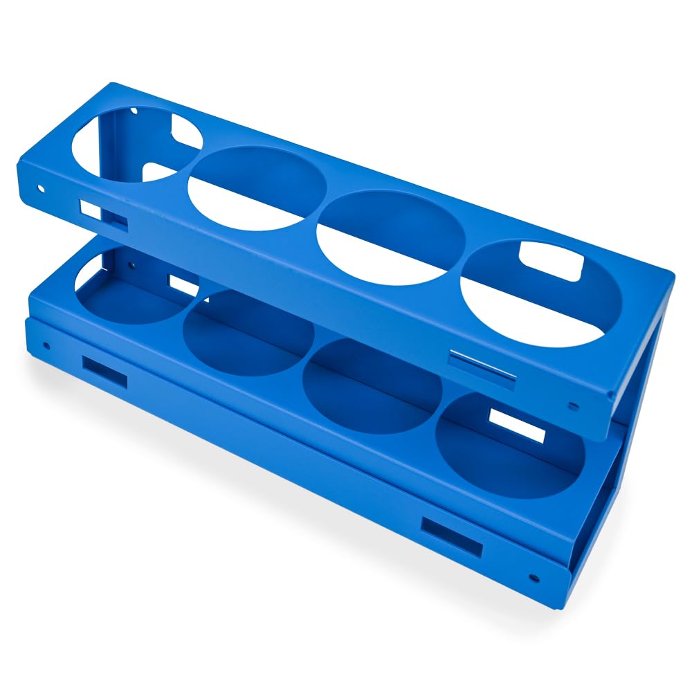 SYNCRO SYSTEM Porta bombolette spray in alluminio per scaffale furgone officina mobile – 4 posti diam. 65mm fianco 31cm