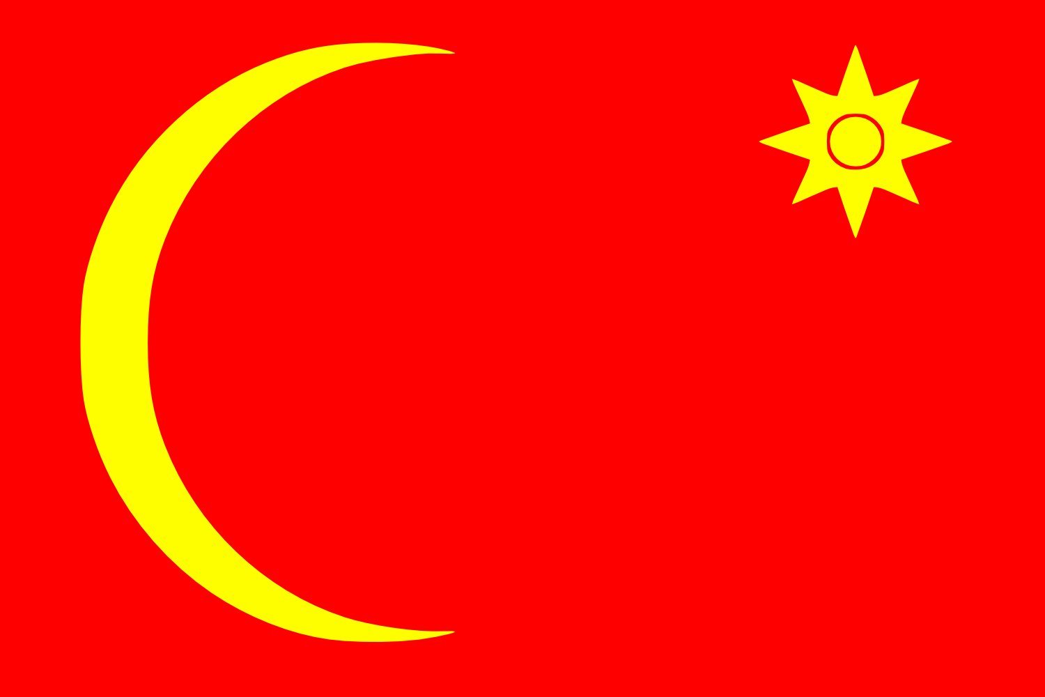Drapeau Émirat de Haïl 1835-1920 grand pavillon historique Moyen-Orient