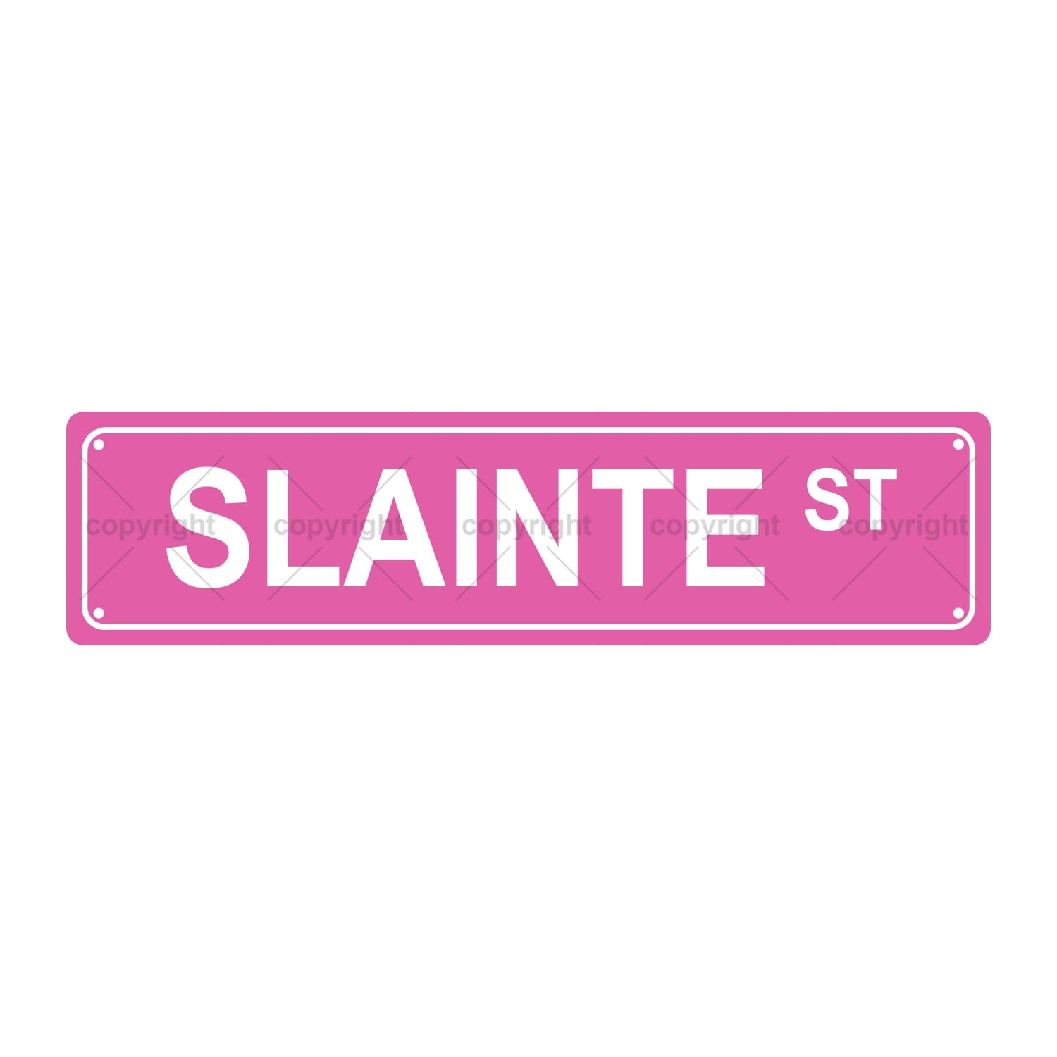 Slainte ST Wine Metal Tin Street Sign Bar Cafe Garage Cave Home Room Wall Bathroom Farmhouse Garden Porch Patio Decor,4x16 Inch