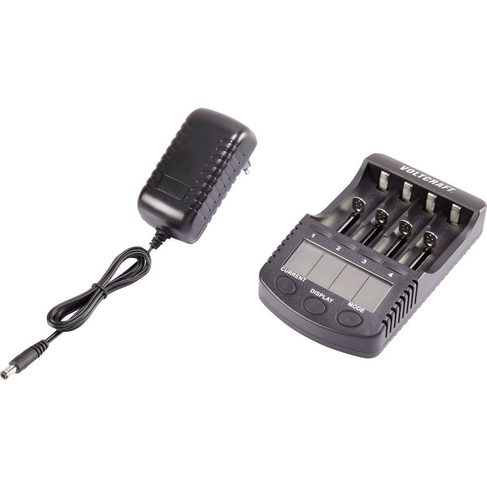 VOLTCRAFT CC-2 Chargeur à cellules Rondes NiMH, NiCd, LiIon Mignon (AA), Micro (AAA), Baby (C), Sub-C, 26650, 26500, 18650, 1