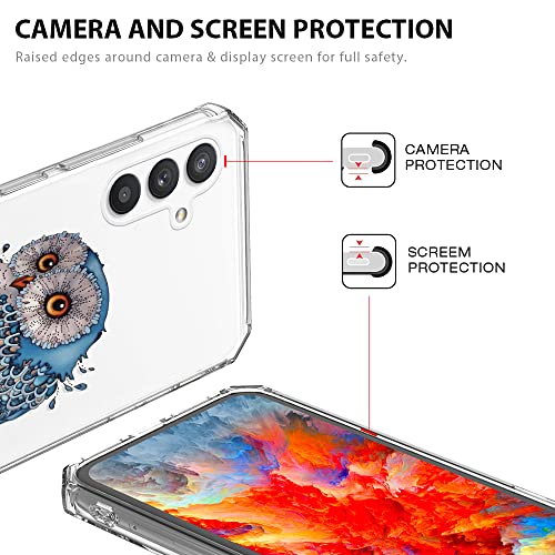 Beimeitu For Samsung Galaxy A13-5G Case Clear Owl Design, Transparent Girly Soft Tpu Flexible Protective Cover Anti-Shock Cute Owl Case For Galaxy A13 Girls Women Men #TOP1